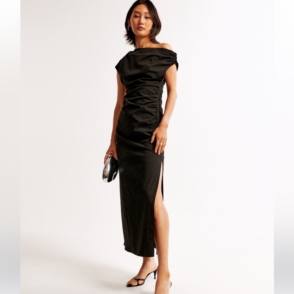 Abercrombie and fitch off the shoulder draped mini dress